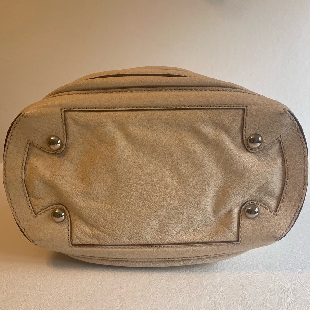 CHANEL 2006-2008 Goatskin Ivory Square Stitch Bowler - Picture 5 of 6
